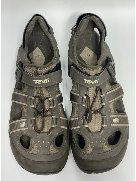 TEVA OMNIUM 2 Men’s Sandals Sz 13 Leather Water Shoes Hiking Outdoor Closed Toe main image 9